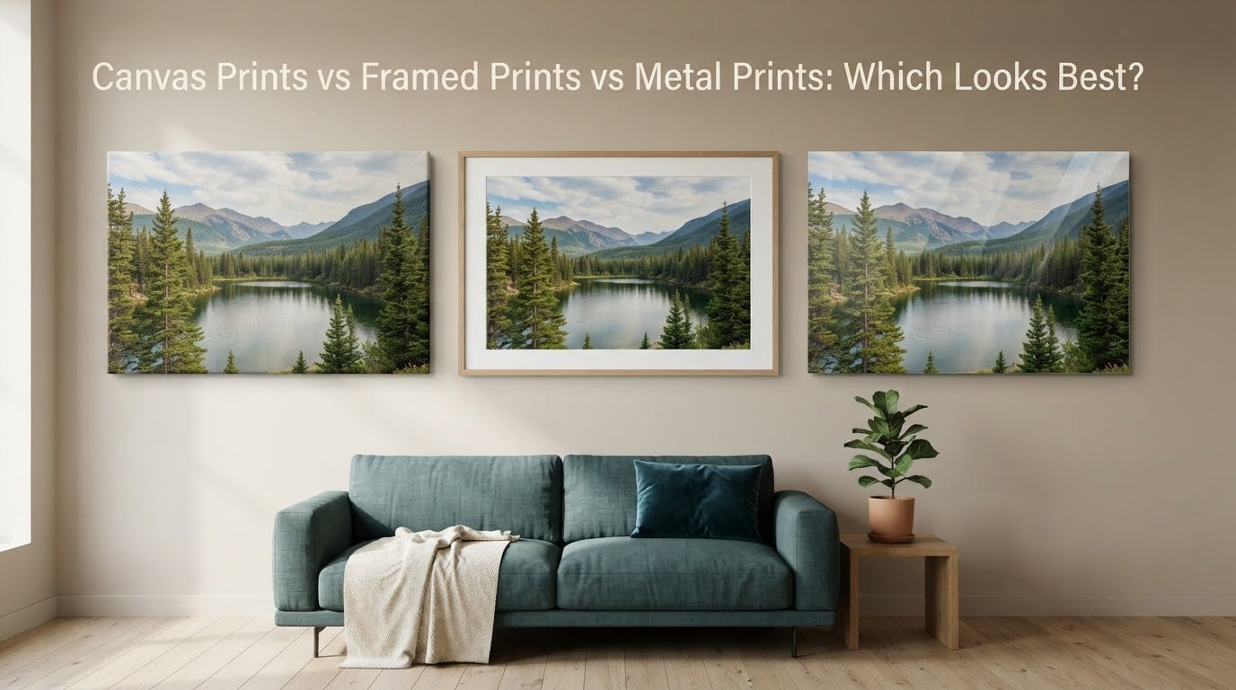 Canvas Prints vs Framed Prints vs Metal Prints: Which Looks Best?