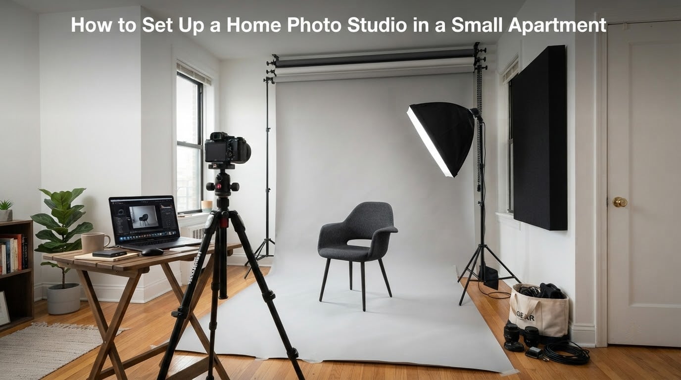 How to Set Up a Home Photo Studio in a Small Apartment