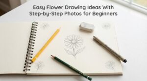 Easy Flower Drawing Ideas With Step-by-Step Photos for Beginners