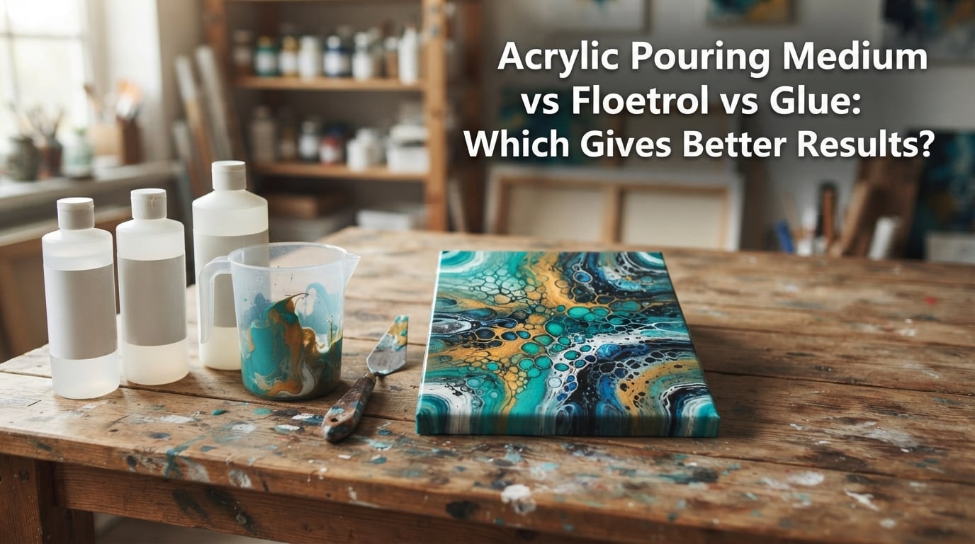 Acrylic Pouring Medium vs Floetrol vs Glue: Which Gives Better Results?