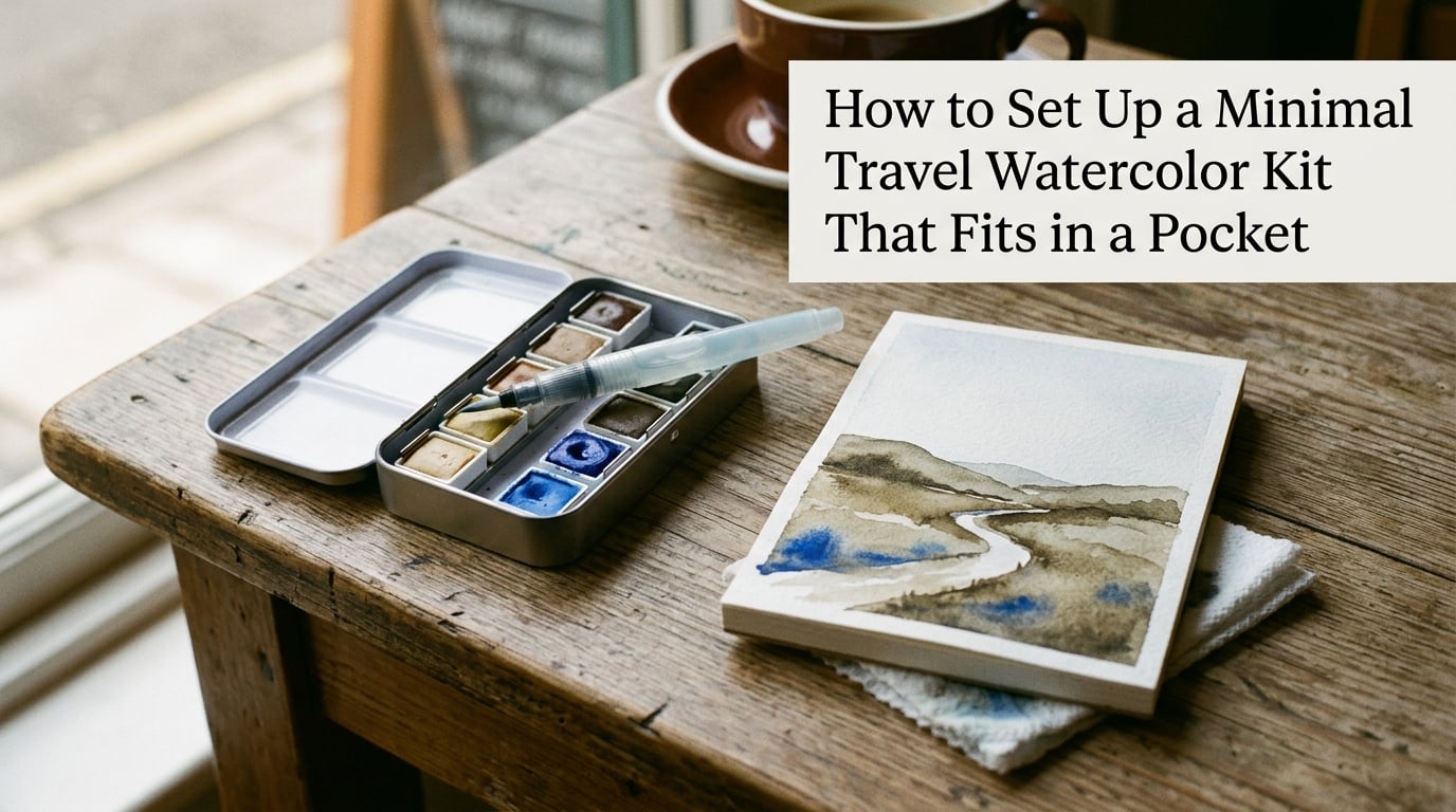 How to Set Up a Minimal Travel Watercolor Kit That Fits in a Pocket