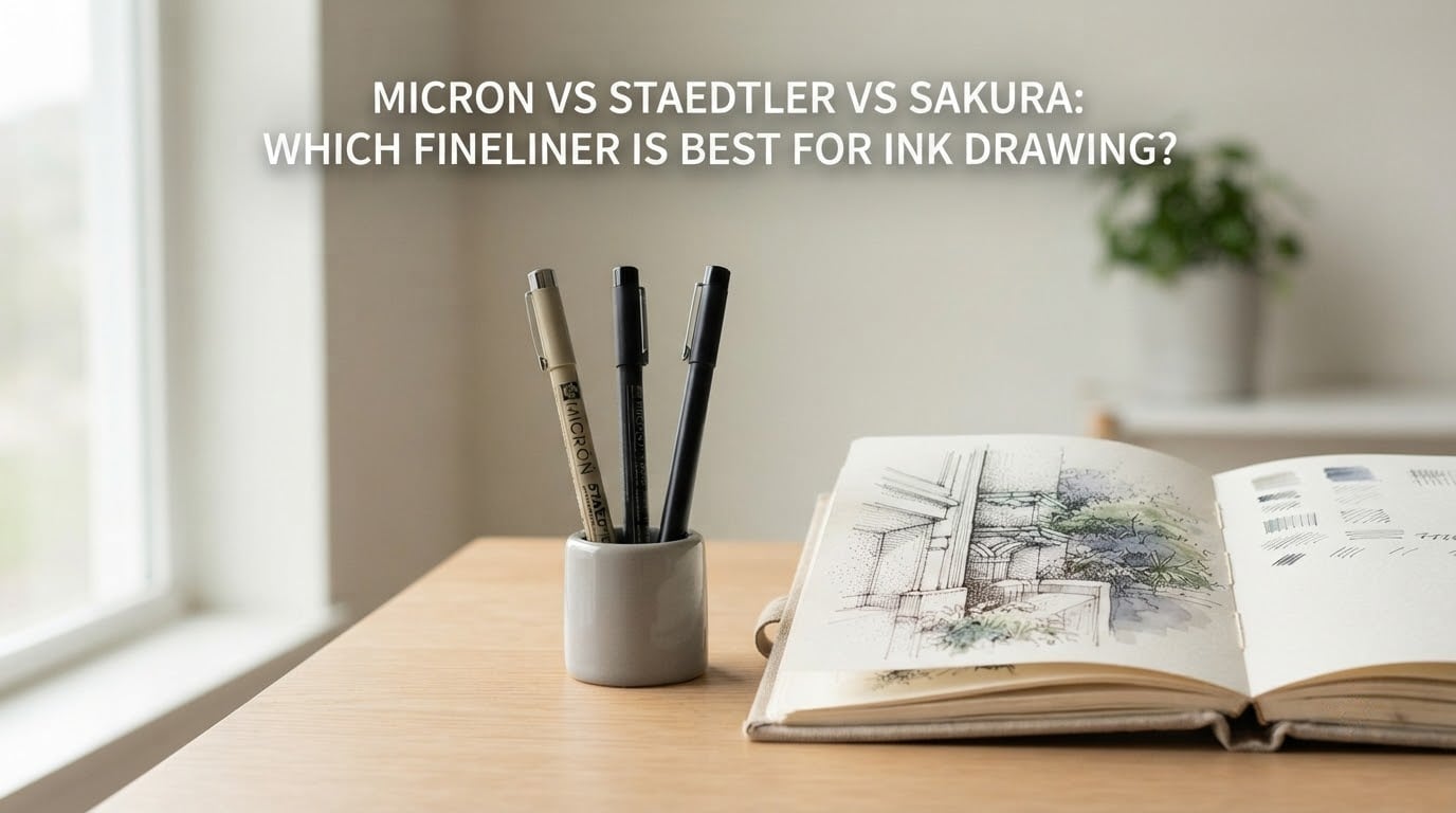 Micron vs Staedtler vs Sakura: Which Fineliner Is Best for Ink Drawing?