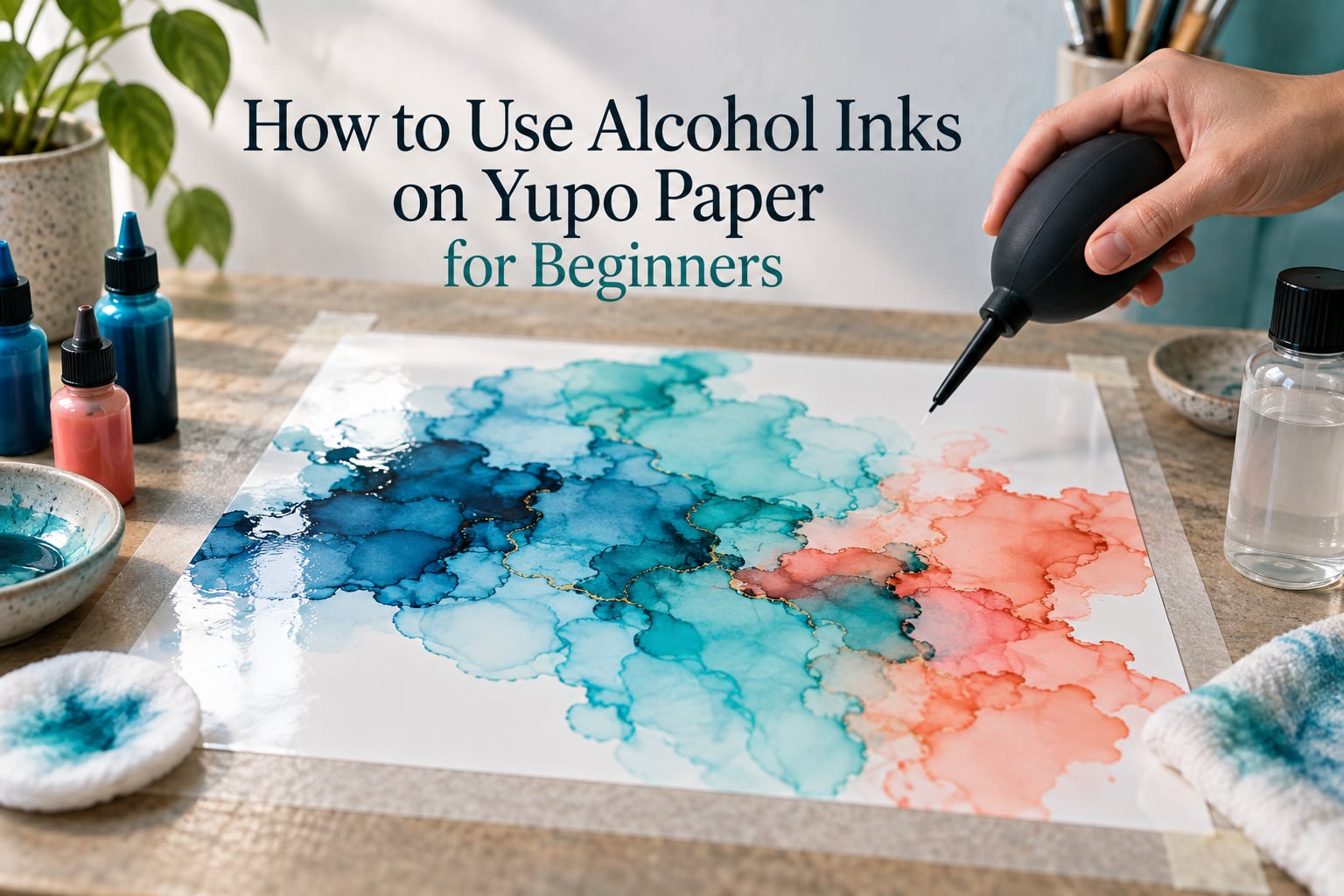 How to Use Alcohol Inks on Yupo Paper for Beginners