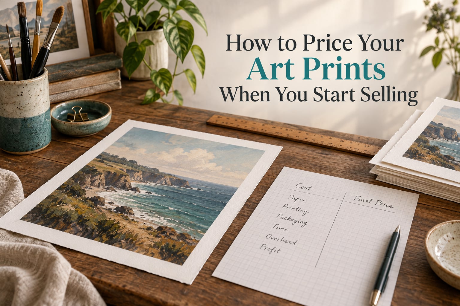 How to Price Your Art Prints When You Start Selling