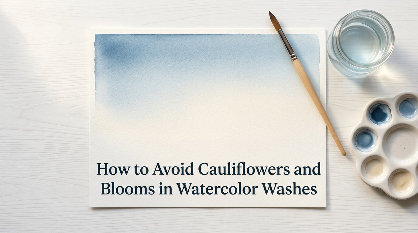 How to Avoid Cauliflowers and Blooms in Watercolor Washes