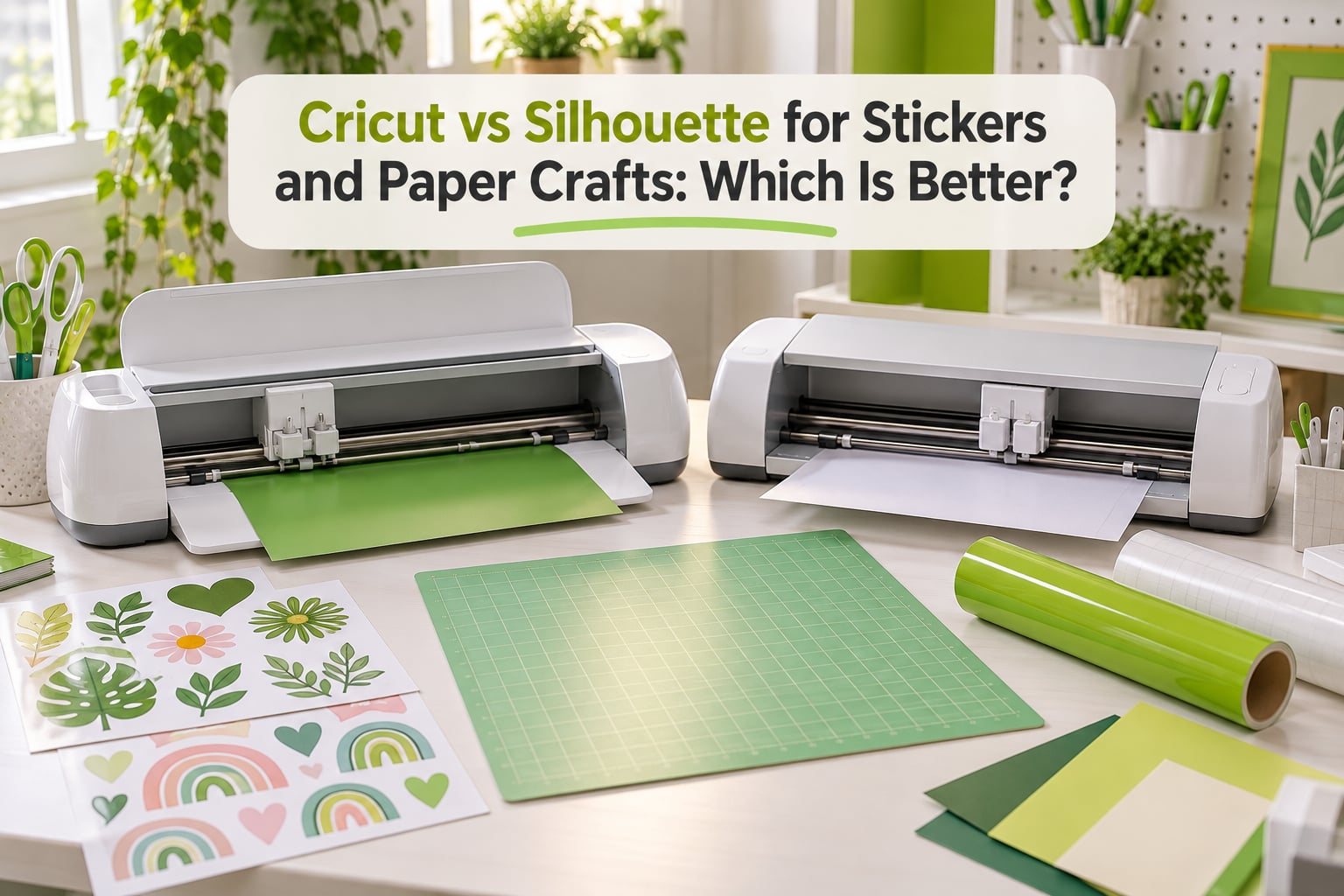 Cricut vs Silhouette for Stickers and Paper Crafts: Which Is Better?