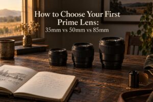 How to Choose Your First Prime Lens: 35mm vs 50mm vs 85mm
