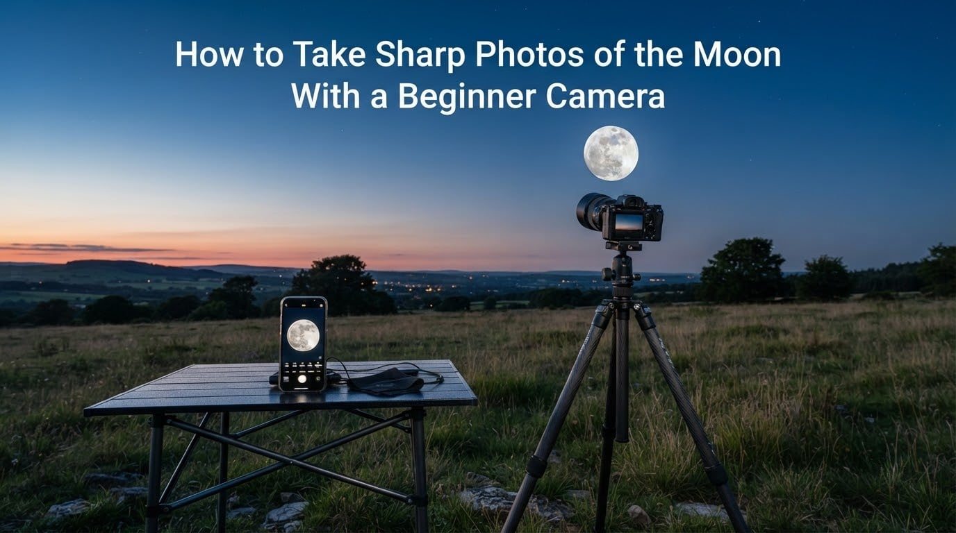How to Take Sharp Photos of the Moon With a Beginner Camera