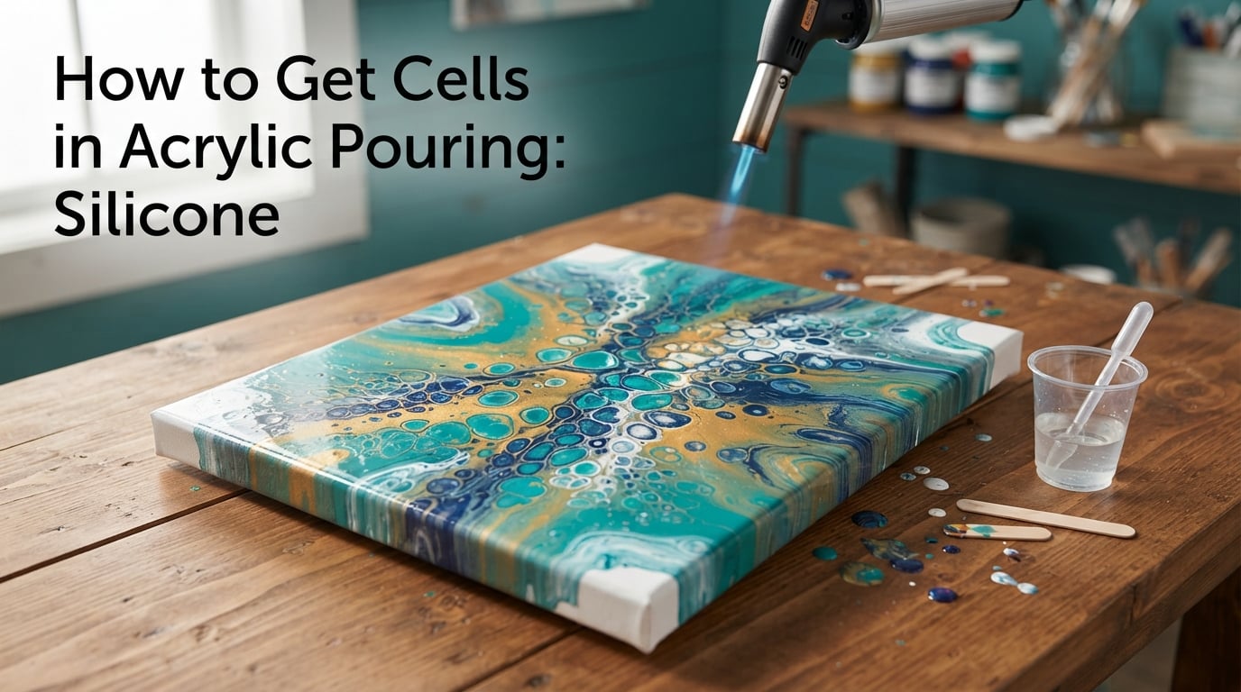 How to Get Cells in Acrylic Pouring: Silicone