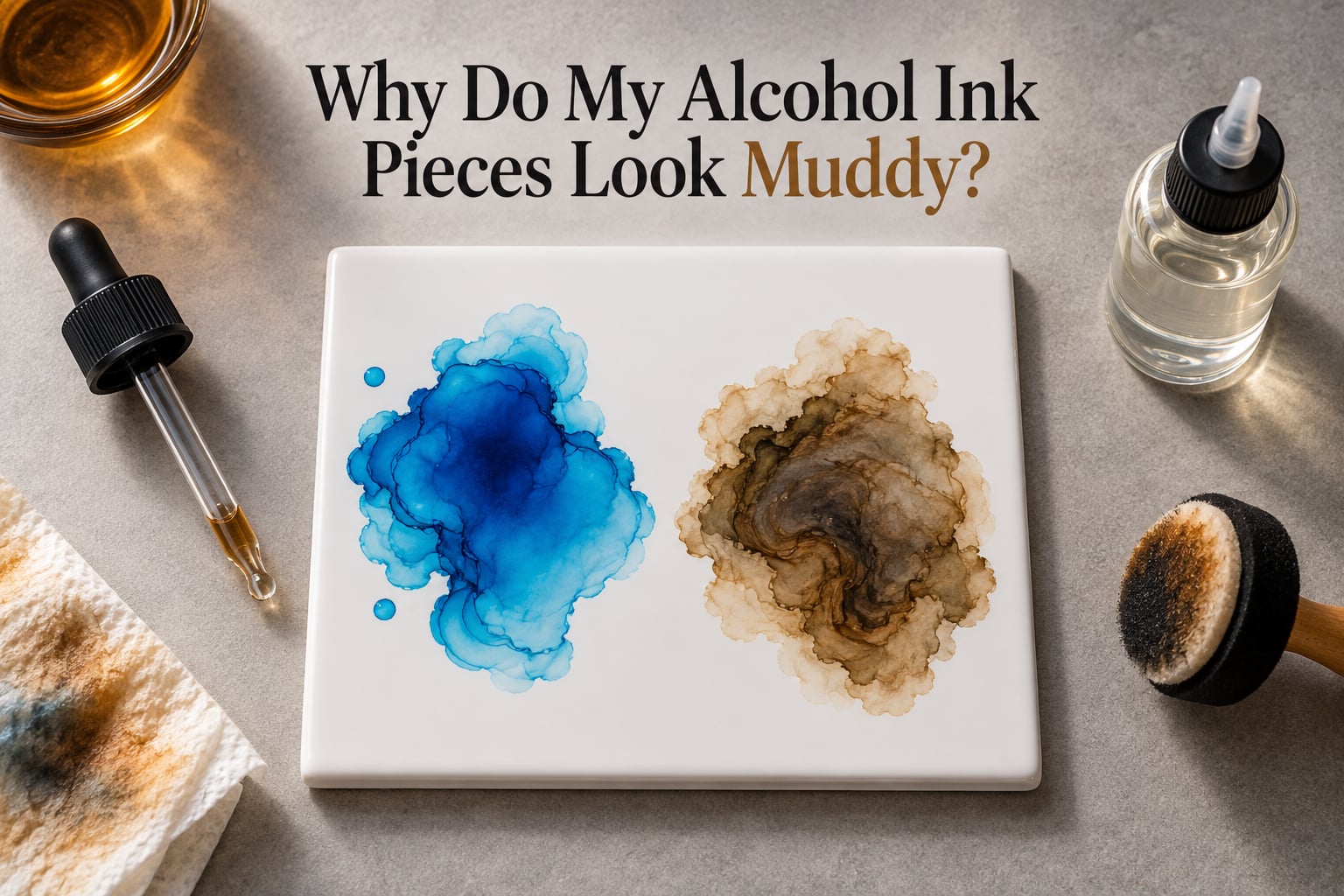 Why Do My Alcohol Ink Pieces Look Muddy?