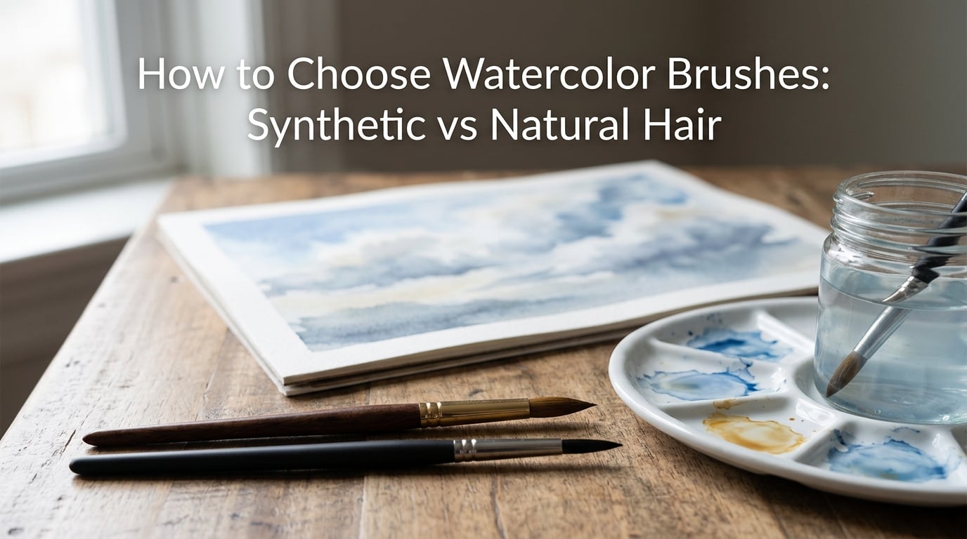 How to Choose Watercolor Brushes: Synthetic vs Natural Hair