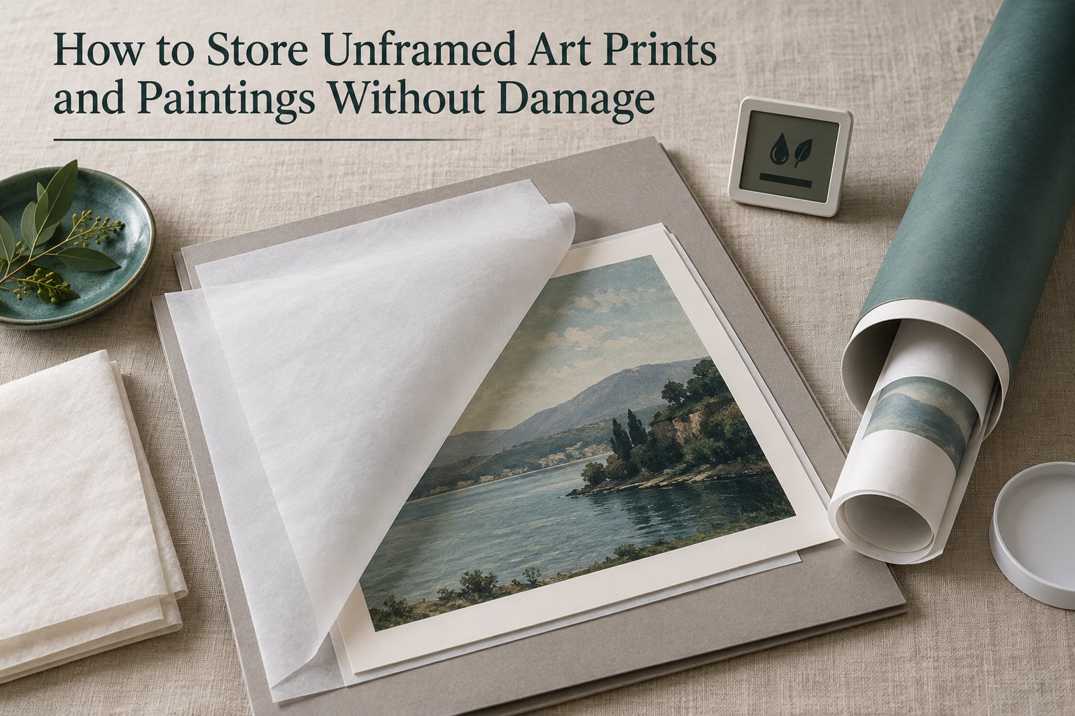 How to Store Unframed Art Prints and Paintings Without Damage