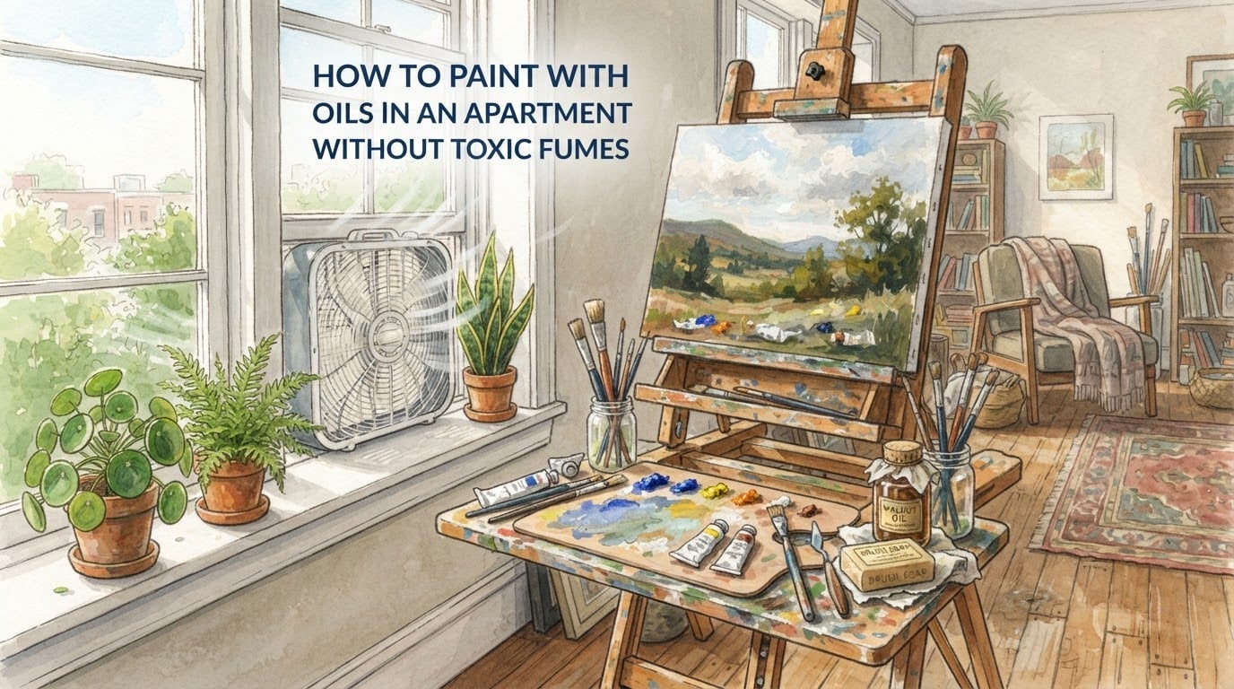 How to Paint With Oils in an Apartment Without Toxic Fumes