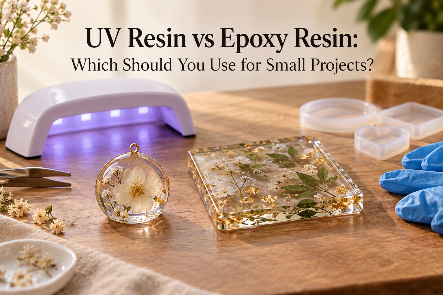 UV Resin vs Epoxy Resin: Which Should You Use for Small Projects?