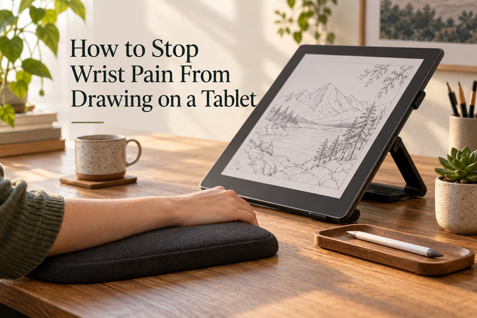 How to Stop Wrist Pain From Drawing on a Tablet