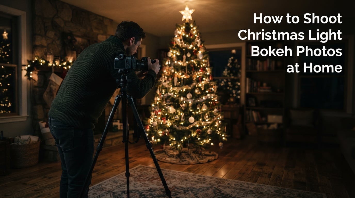 How to Shoot Christmas Light Bokeh Photos at Home