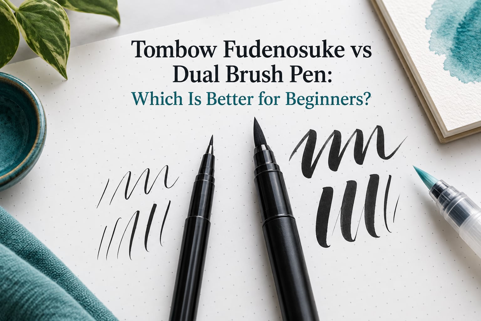 Tombow Fudenosuke vs Dual Brush Pen: Which Is Better for Beginners?