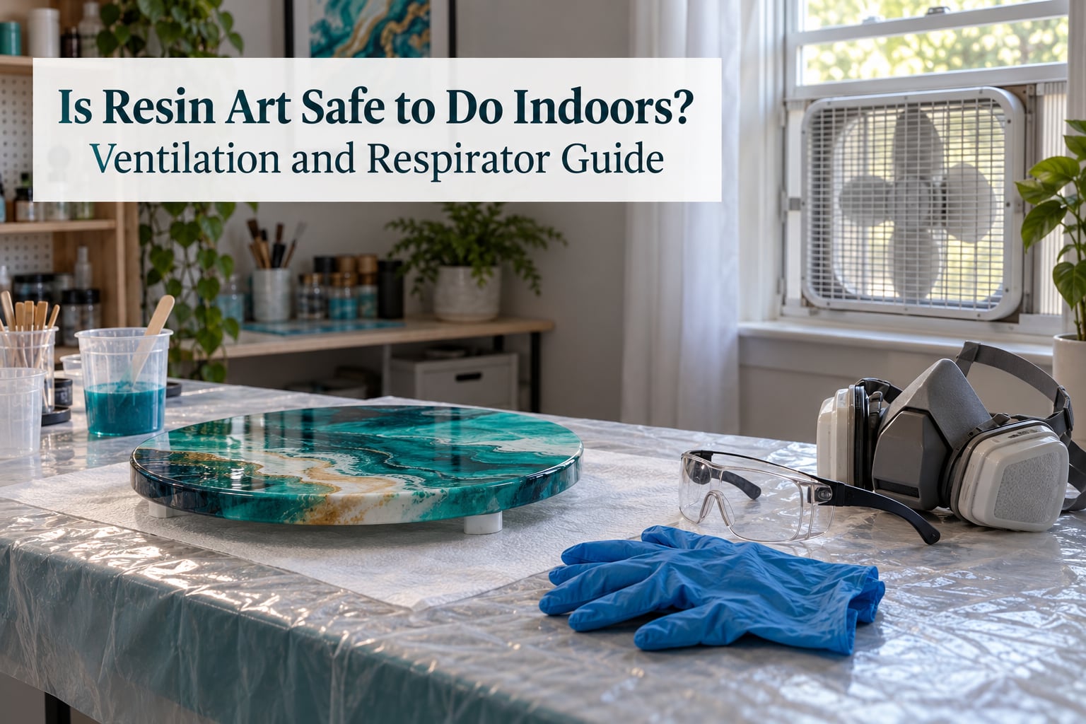 Is Resin Art Safe to Do Indoors? Ventilation and Respirator Guide