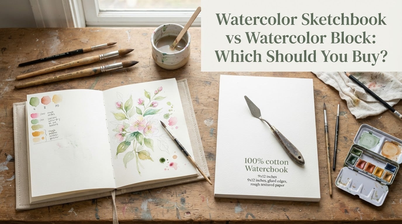 Watercolor Sketchbook vs Watercolor Block: Which Should You Buy?