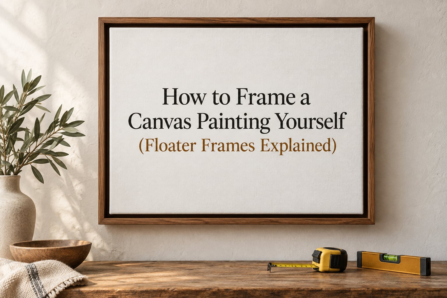 How to Frame a Canvas Painting Yourself (Floater Frames Explained)