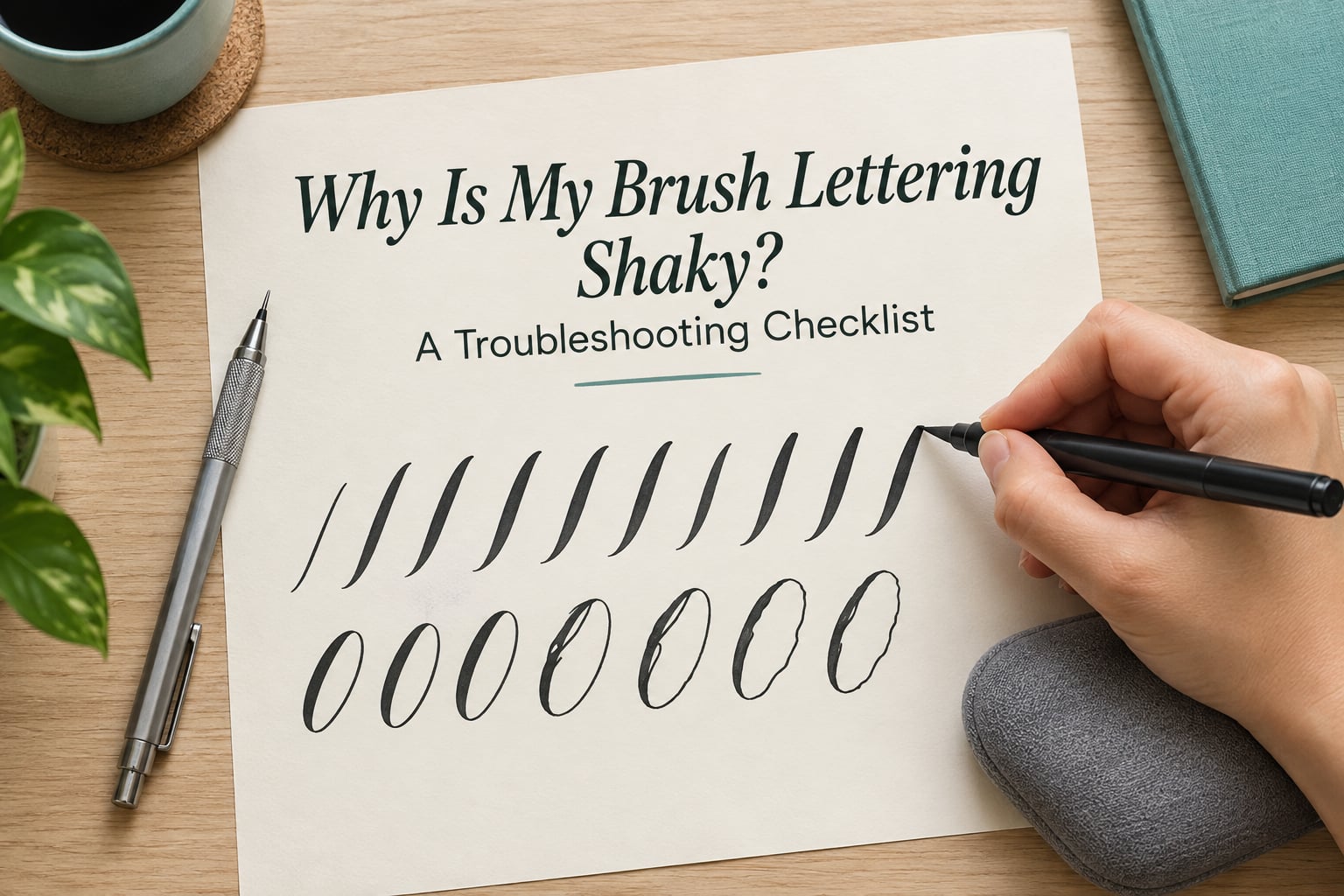 Why Is My Brush Lettering Shaky? A Troubleshooting Checklist