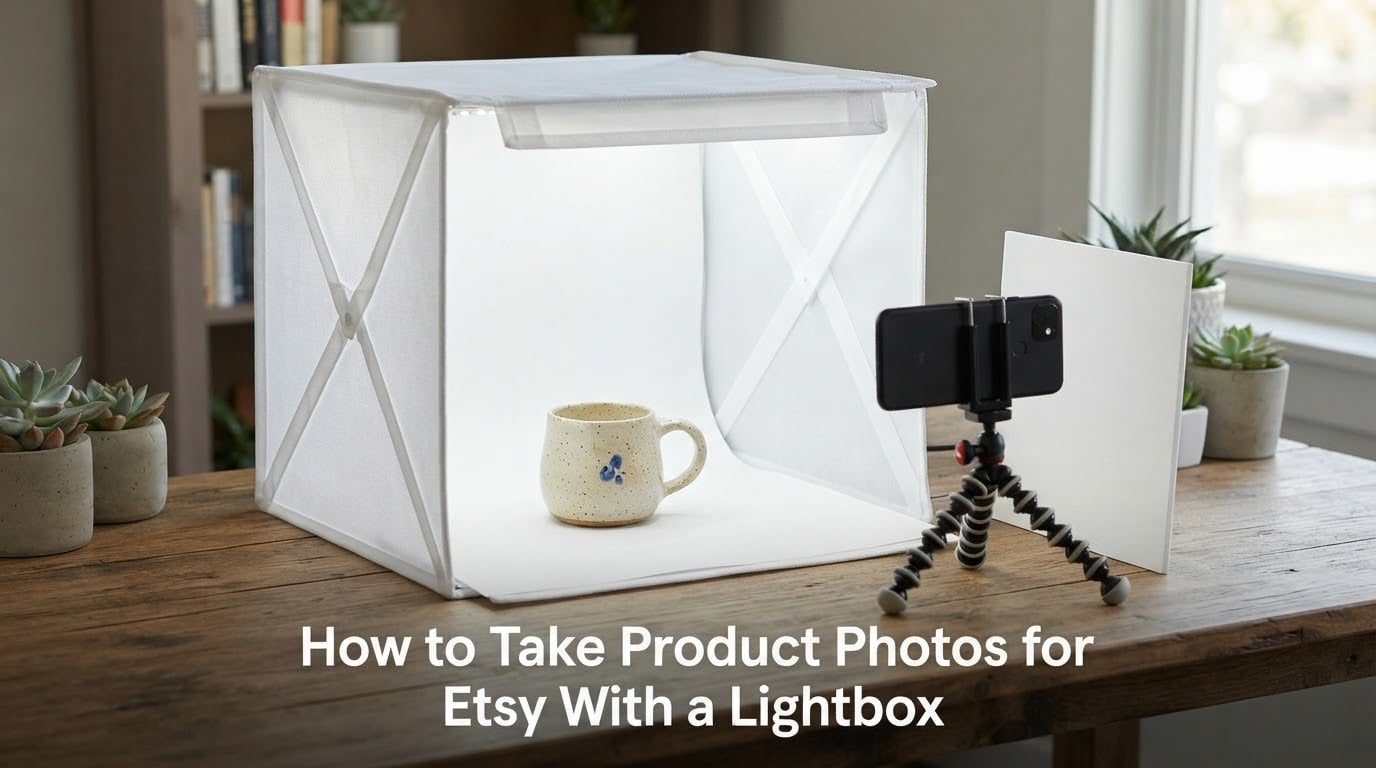 How to Take Product Photos for Etsy With a Lightbox