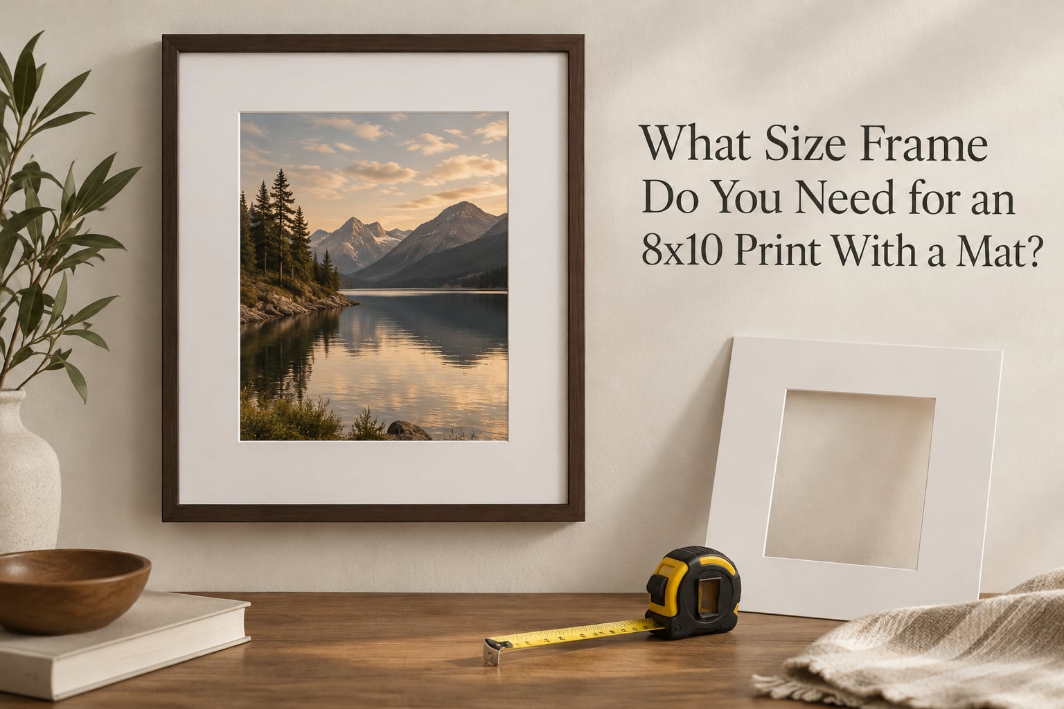 What Size Frame Do You Need for an 8x10 Print With a Mat?