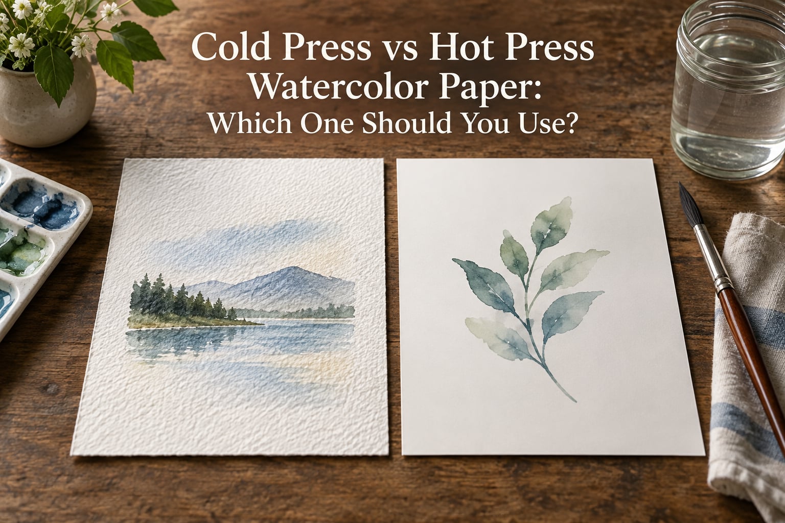Cold Press vs Hot Press Watercolor Paper: Which One Should You Use?