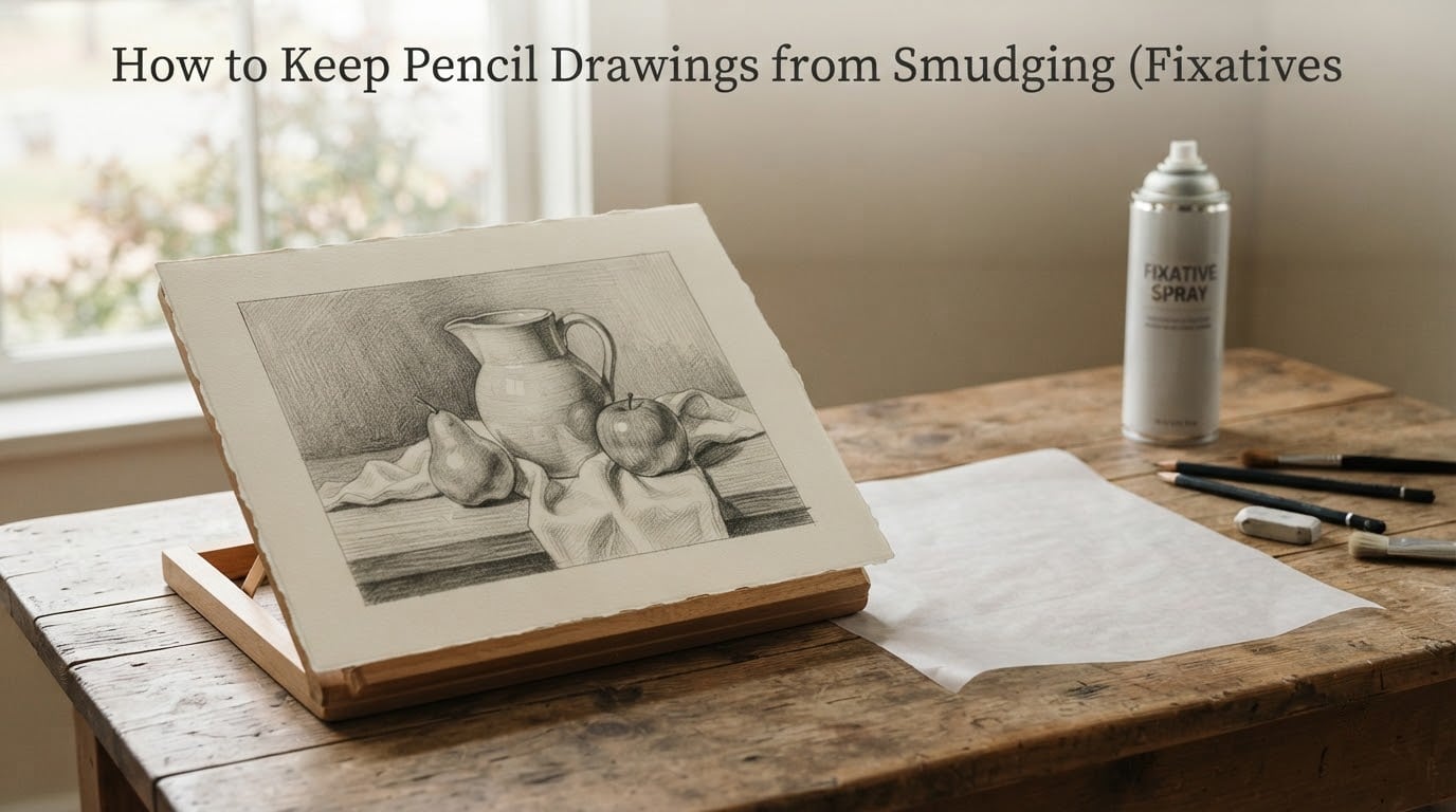 How to Keep Pencil Drawings from Smudging (Fixatives