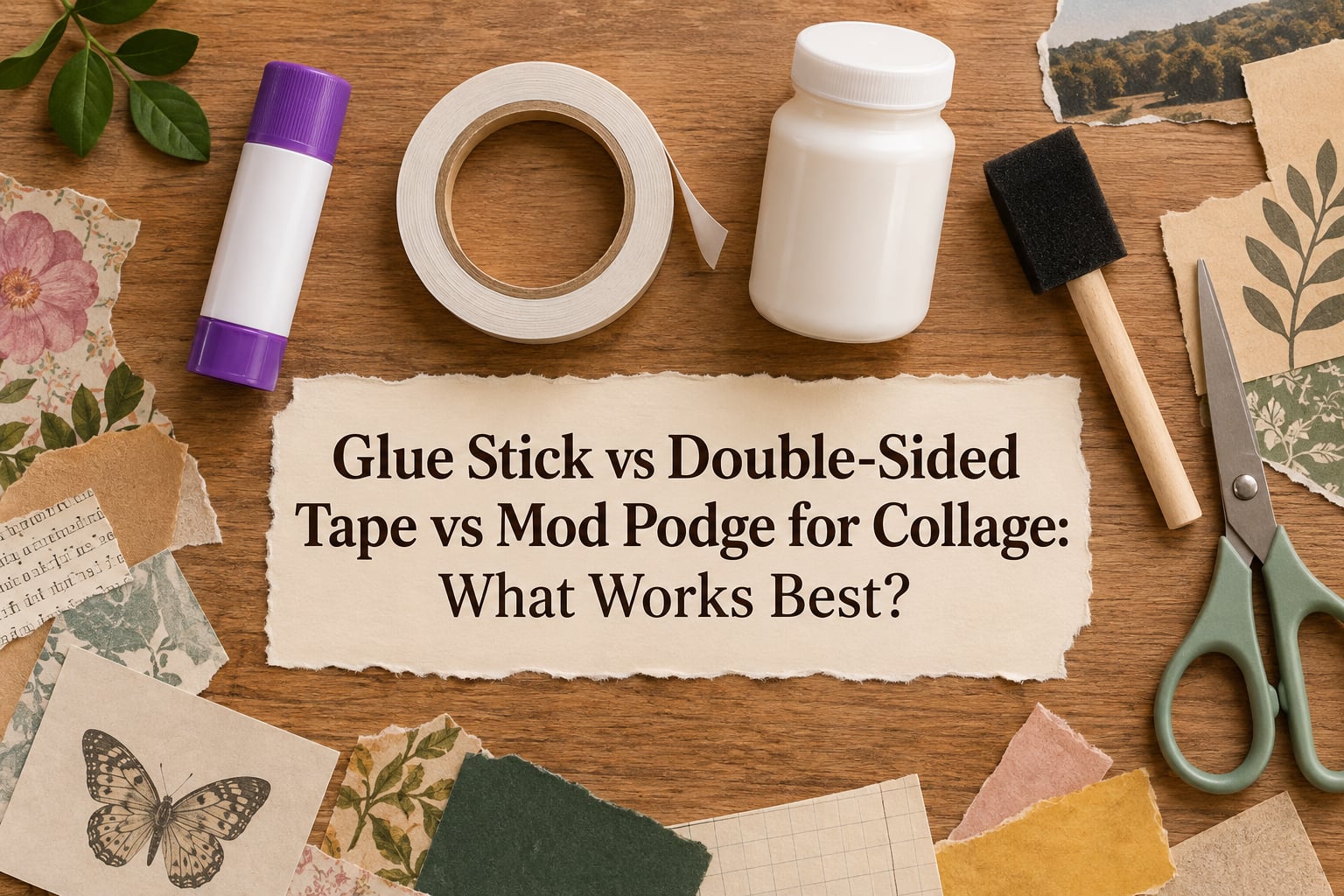 Glue Stick vs Double-Sided Tape vs Mod Podge for Collage: What Works Best?