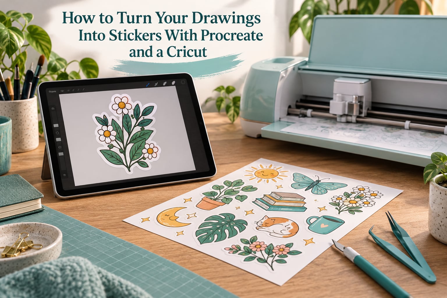 How to Turn Your Drawings Into Stickers With Procreate and a Cricut