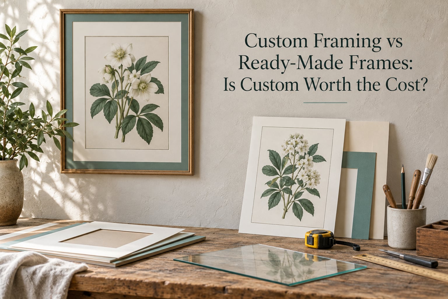 Custom Framing vs Ready-Made Frames: Is Custom Worth the Cost?