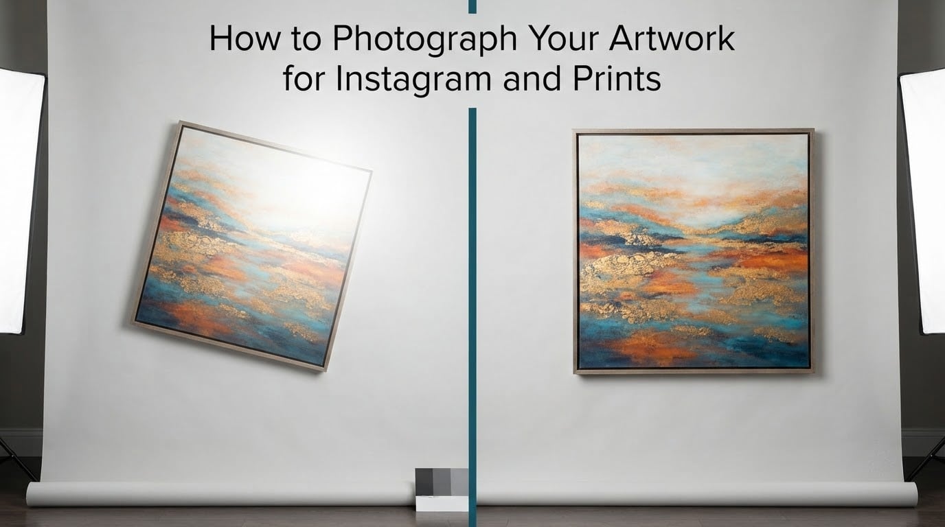How to Photograph Your Artwork for Instagram and Prints