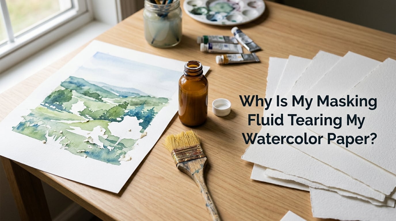 Why Is My Masking Fluid Tearing My Watercolor Paper?