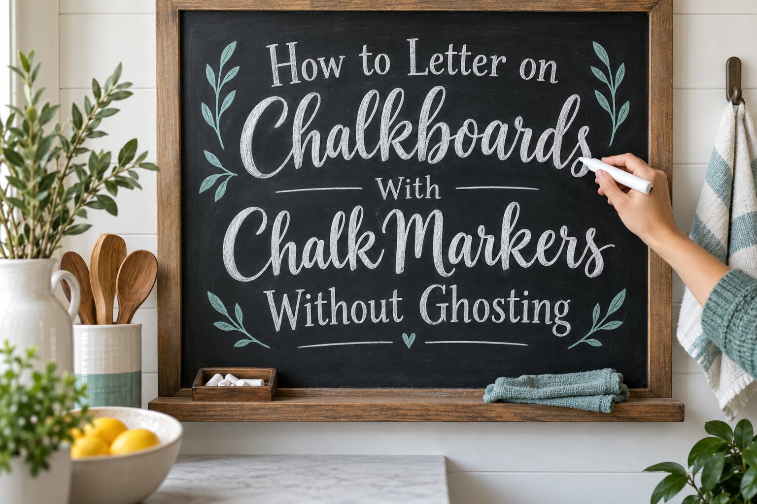 How to Letter on Chalkboards With Chalk Markers Without Ghosting