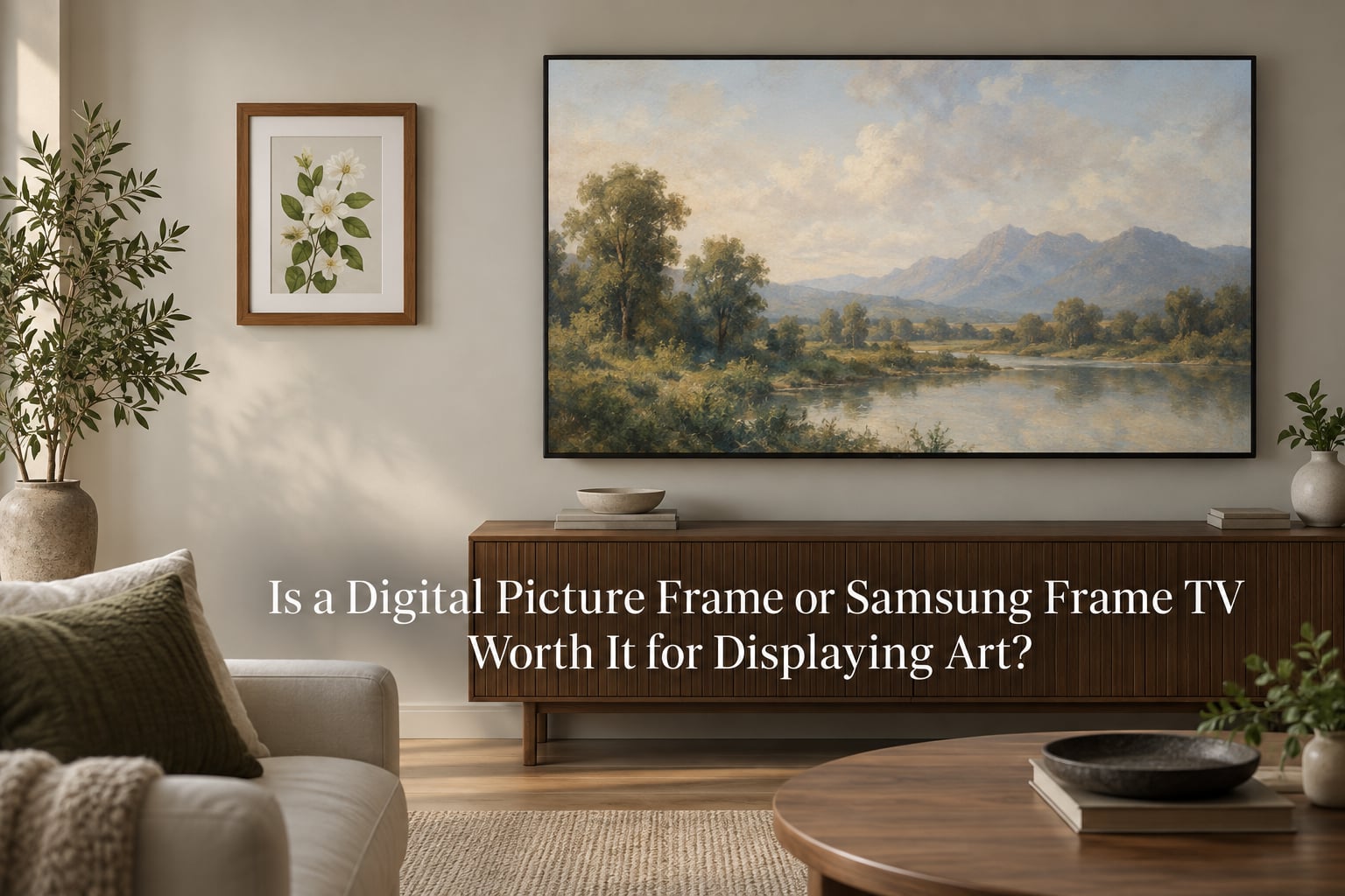 Is a Digital Picture Frame or Samsung Frame TV Worth It for Displaying Art?