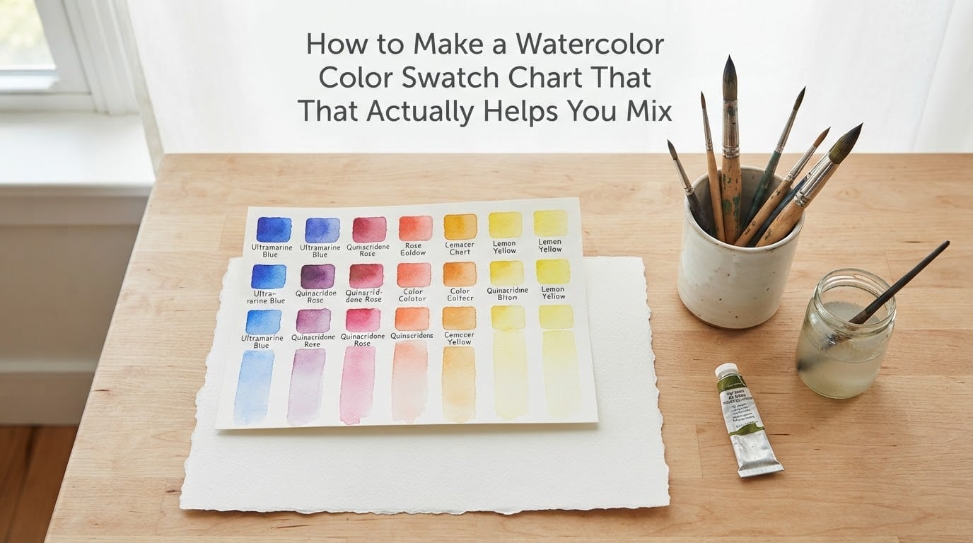 How to Make a Watercolor Color Swatch Chart That Actually Helps You Mix