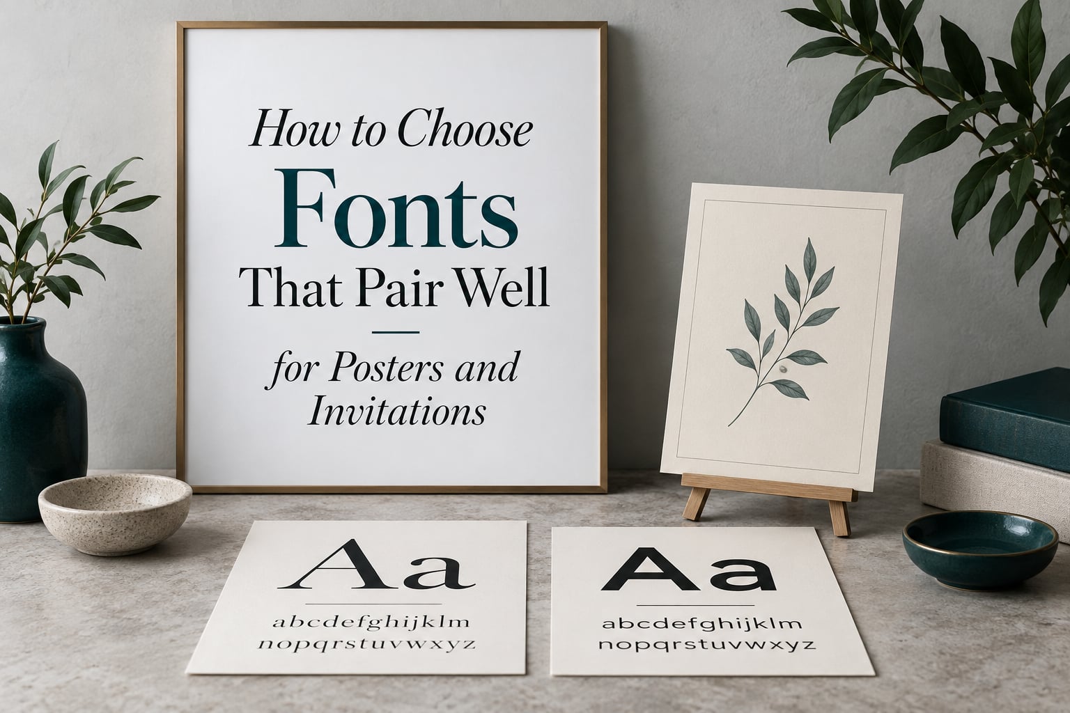 How to Choose Fonts That Pair Well for Posters and Invitations