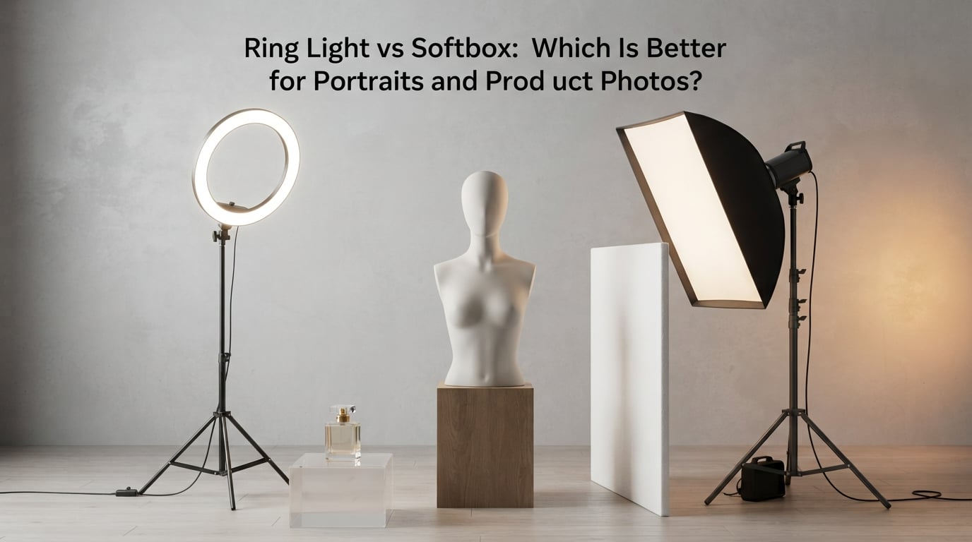Ring Light vs Softbox: Which Is Better for Portraits and Product Photos?