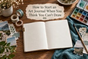 How to Start an Art Journal When You Think You Can't Draw