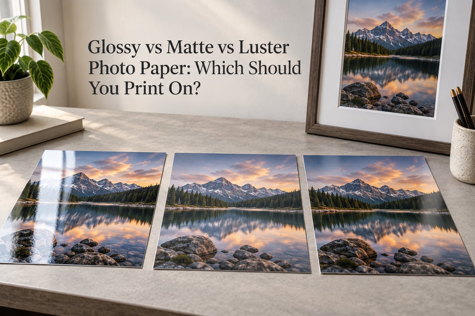 Glossy vs Matte vs Luster Photo Paper: Which Should You Print On?
