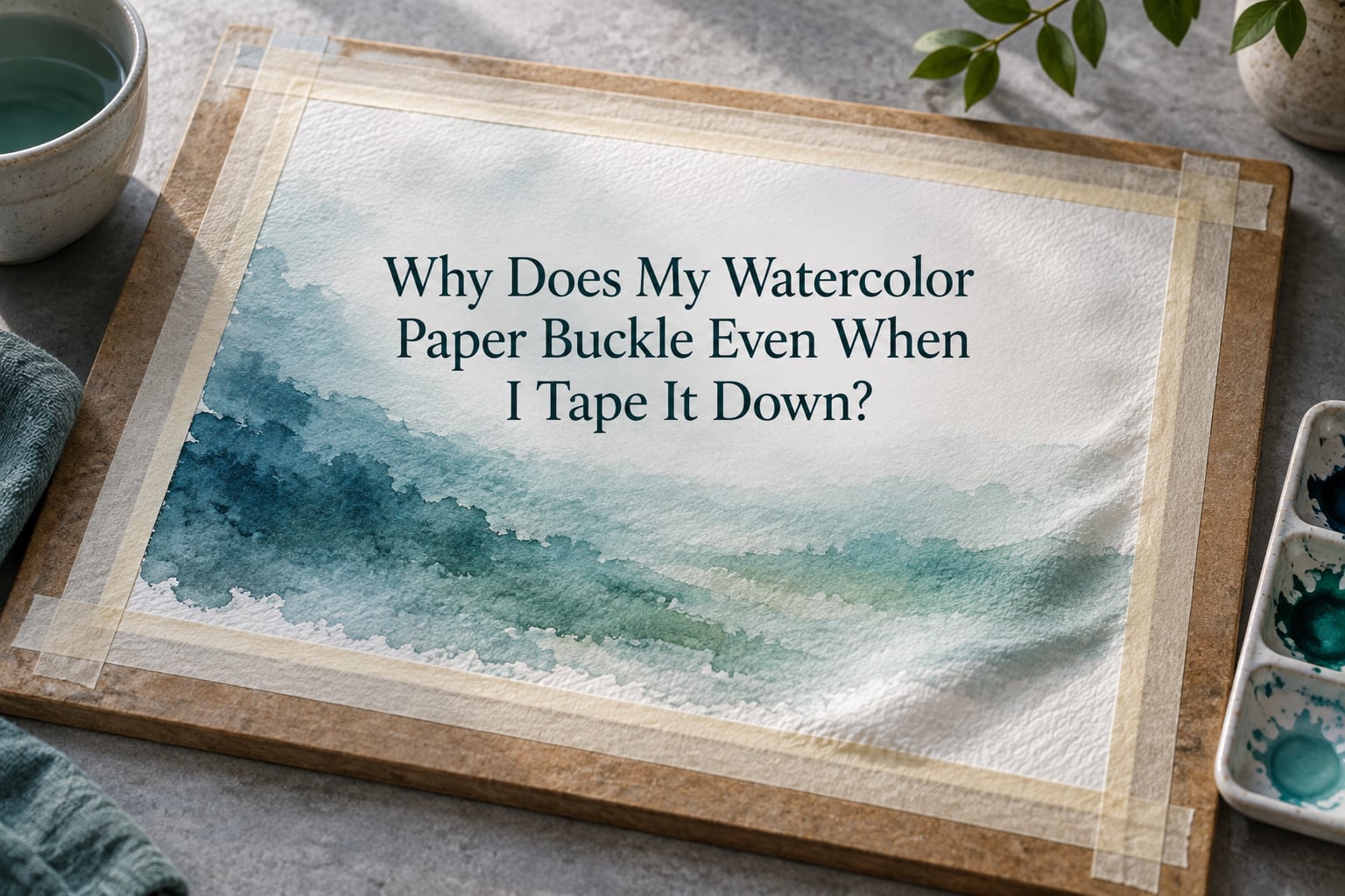 Why Does My Watercolor Paper Buckle Even When I Tape It Down?