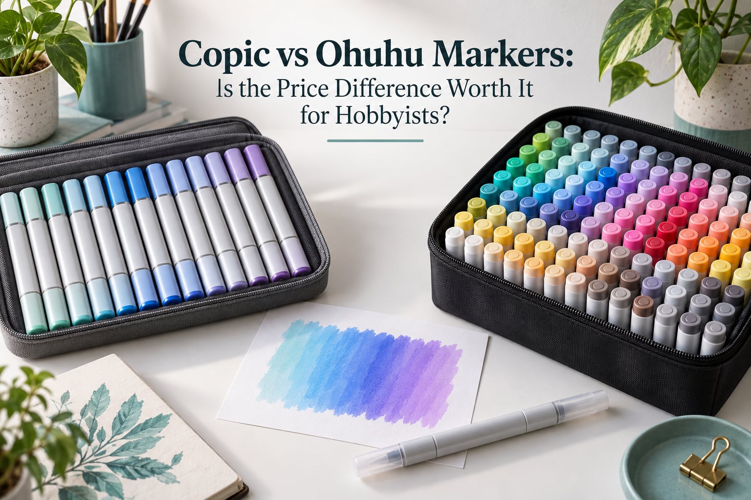 Copic vs Ohuhu Markers: Is the Price Difference Worth It for Hobbyists?