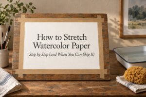 How to Stretch Watercolor Paper Step by Step (and When You Can Skip It)